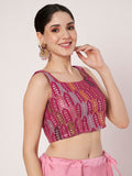 Georgette Embroidered Readymade Blouse