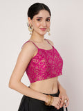 Dupion Hand Block Printed Spaghetti Readymade Blouse
