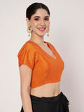 Silk Blend Stretchable Readymade Blouse