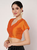 Silk Blend Stretchable Readymade Blouse