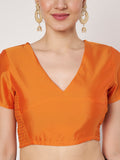 Silk Blend Stretchable Readymade Blouse