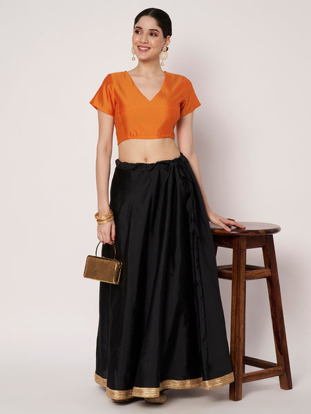 Silk Blend Stretchable Readymade Blouse