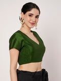 Silk Blend Stretchable Readymade Blouse