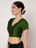 Silk Blend Stretchable Readymade Blouse