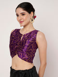 Dupion Hand Block Printed Readymade Blouse