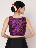Dupion Hand Block Printed Readymade Blouse