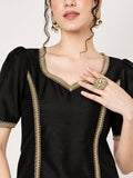 Silk Blend Embellished Readymade Blouse