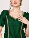 Silk Blend Embellished Readymade Blouse