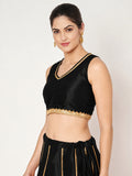 Dupion Embellished Readymade Blouse