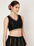 Dupion Embellished Readymade Blouse