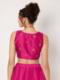 Dupion Hand Block Printed Readymade Blouse
