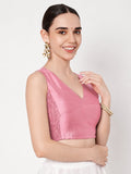 Silk Blend Stretchable Readymade Blouse