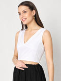 Silk Blend Stretchable Readymade Blouse