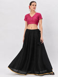 Silk Blend Printed Stretchable Readymade Blouse