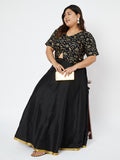 Plus Size Viscose Block Printed Button Down Top