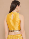 Plus Size Dupion Sequin Embellished Blouse