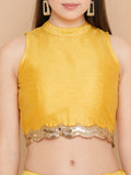 Plus Size Dupion Sequin Embellished Blouse