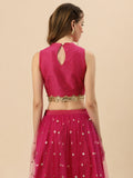 Plus Size Dupion Sequin Embellished Blouse