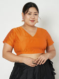 Plus Size Silk Blend Stretchable Blouse