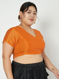 Plus Size Silk Blend Stretchable Blouse