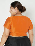 Plus Size Silk Blend Stretchable Blouse