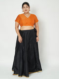 Plus Size Silk Blend Stretchable Blouse