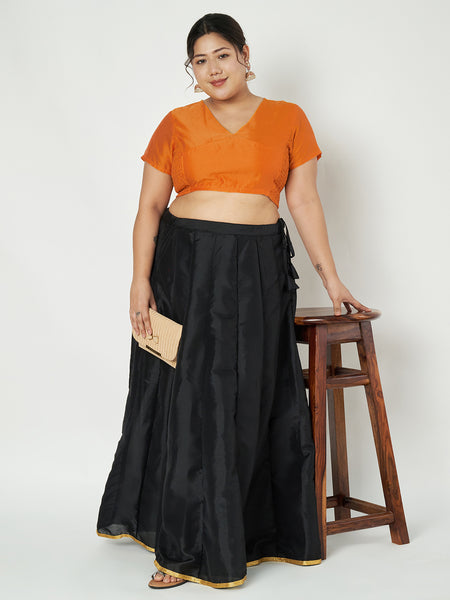 Plus Size Silk Blend Stretchable Blouse
