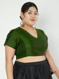 Plus Size Silk Blend Stretchable Blouse