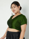 Plus Size Silk Blend Stretchable Blouse
