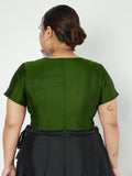 Plus Size Silk Blend Stretchable Blouse