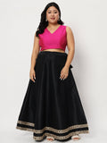 Plus Size Silk Blend Stretchable Readymade Blouse
