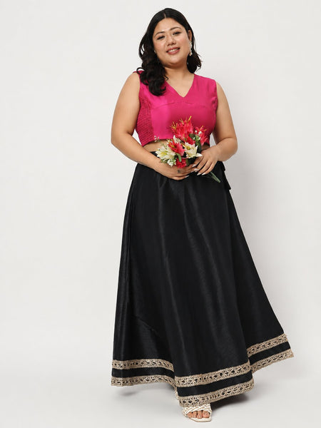 Plus Size Silk Blend Stretchable Readymade Blouse