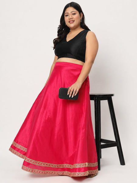 Plus Size Silk Blend Stretchable Readymade Blouse
