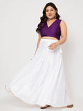 Plus Size Silk Blend Stretchable Readymade Blouse