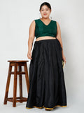 Plus Size Silk Blend Stretchable Readymade Blouse