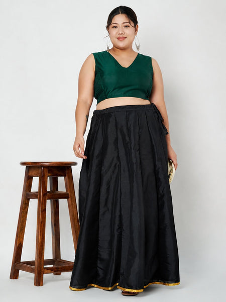 Plus Size Silk Blend Stretchable Readymade Blouse