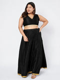 Plus Size Dupion Embellished Readymade Blouse