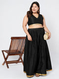 Plus Size Dupion Embellished Readymade Blouse