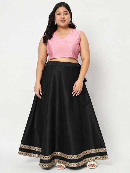 Plus Size Silk Blend Stretchable Readymade Blouse
