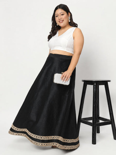 Plus Size Silk Blend Stretchable Readymade Blouse