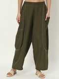 Cotton Embroidered Balloon Trouser