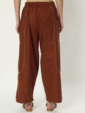 Cotton Embroidered Balloon Trouser