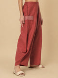 Cotton Printed Side Cowl Trouser