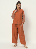 Cotton Solid Balloon Trouser