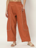 Cotton Solid Balloon Trouser