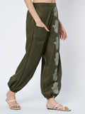 Cotton Placement Print Trouser
