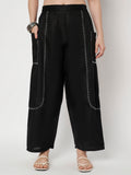 Cotton Embroidered Balloon Trouser