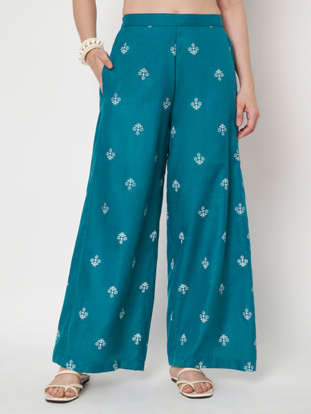 Cotton Block Printed Trousers