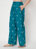 Cotton Block Printed Trousers