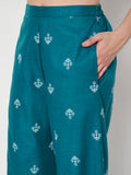Cotton Block Printed Trousers